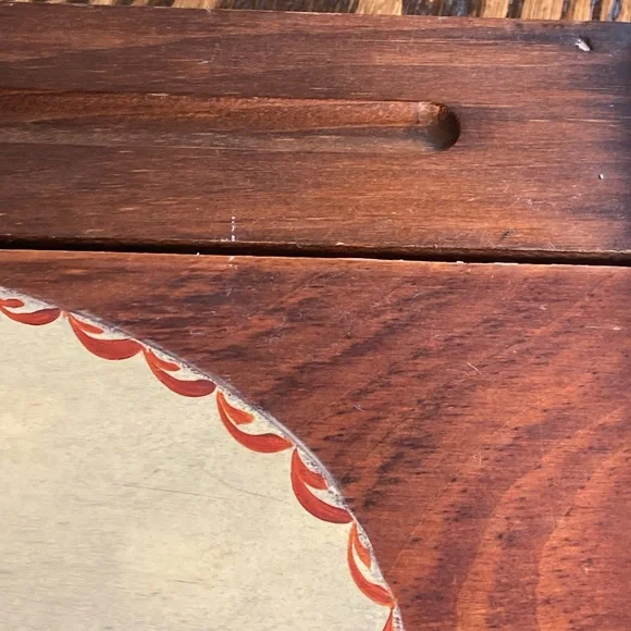 Vintage Handmade Wooden Slant Top Lap Storage Writing Desk Hand-Painted Girls - Picture 9 of 16